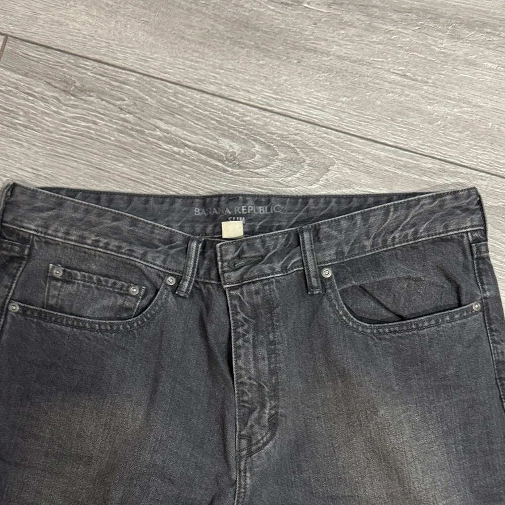 Banana Republic Men's Dark Gray Slim Jeans 36x32